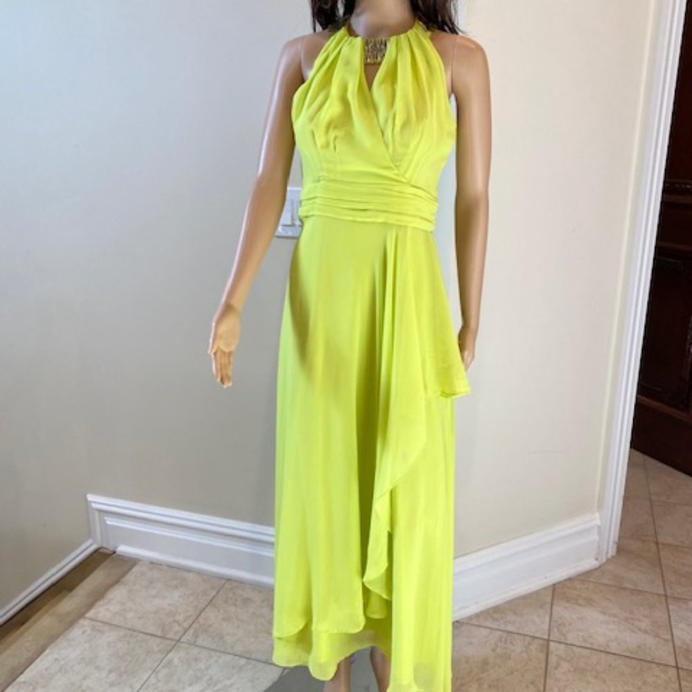 Belle Badgley Mischka Neon Dress